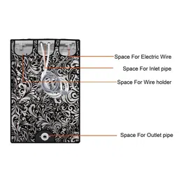 The Furnishing Tree Black Printed Washing Machine Cover image 2