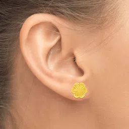 WHP JEWELLERS Dazzling 22 KT Yellow Gold Earring For Women.-picture-37