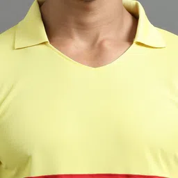 ECOLINE Clothing Men Antimicrobial Colourblocked Polo Collar T-shirt image 2