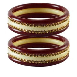 Vidhya Kangan Golden Stone Stud Acrylic Bangle-picture-28