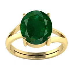 RSPR 9.25 Ratti 8.62 Carat Emerald Panna Stone-Studded Adjustable Finger Ring-picture-22