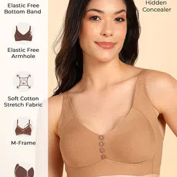 Tweens Invisi-Fit M-Frame Non-Padded Cotton Bonded Seamless Minimiser Bra image 2