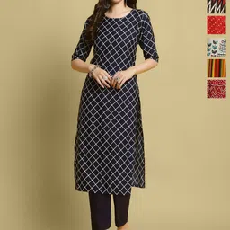7Threads Women Pack Of 6 Ethnic Motifs Printed Daily Straight Kurtas-picture-32