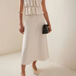 LULU & SKY Women Ruffled Bandeau Midi Dress-picture-11