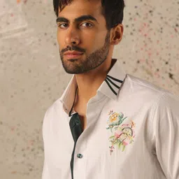 VASNAM JAIPUR Men Comfort Floral Opaque Printed Casual Shirt image 2