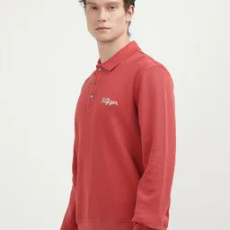 Tommy Hilfiger Men Solid Polo Collar Cotton T-Shirt image 3