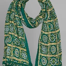 PK HUB Printed Cotton Silk Khari Print Dupatta image 5