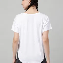 MKH Women Typography Printed Dri-FIT T-shirt image 3