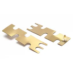 StyleCast Gold-Plated Contemporary Shaped Drop Earrings image 3