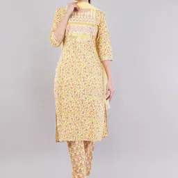 JIDI FASHION Embroidered Regular Pure Cotton Kurta with Trousers & With Dupatta-image-23
