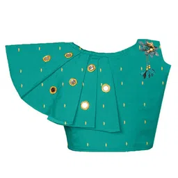 Sangria Girls Mirror Work Ethnic Wear Embellished Lehenga & Crop Top image 4