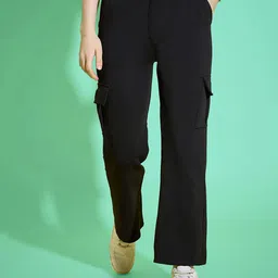 Dream Beauty Fashion Women Loose Fit High-Rise Cargos Trouser-image-94
