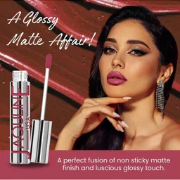 Jaquline USA Glossy Matte Liquid Long Lasting Lipstick- 3.5 ml- Flirty-Rizz image 2