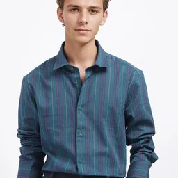 RARE RABBIT Men Comfort Opaque Striped Casual Shirt-picture-40