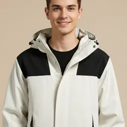 Mast & Harbour Men Colourblocked Lightweight Outdoor Puffer Jacket image 4