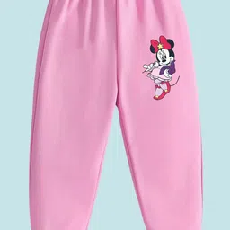 YK Disney Girls Pack Of 5 Printed Regular-Fit Track Pants image 4
