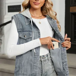 StyleCast Women Denim Jacket with Patchwork-picture-14