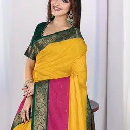 Rekha Maniyar Woven Design Zari Saree-image-48