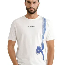 RARE RABBIT Men Graphic Printed Round Neck Cotton T-shirt-picture-45
