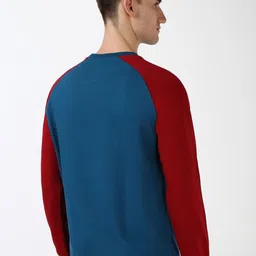 Peter England Casuals Men Colourblocked Sweatshirt image 3