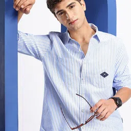 Aeropostale Striped Pure Cotton Casual Shirt-picture-31