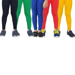 Tik Tok WEARS Girls Black Churidar Length Leggings-picture-21