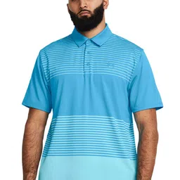 UNDER ARMOUR Playoff 3.0 Striped Relaxed-Fit Polo T-Shirt-picture-41