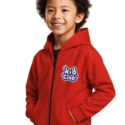 3Colors Boys Printed Hooded Sweatshirt image 4