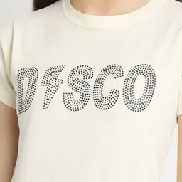 Dreambe Women Typography Printed T-shirt image 4