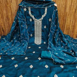 SHADOW & SAINING Floral Embroidered Unstitched Dress Material-picture-18