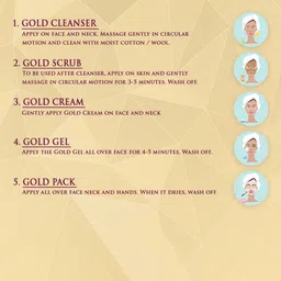 pure roots Set Of 3 Gold Facial Kit -50g Each image 3