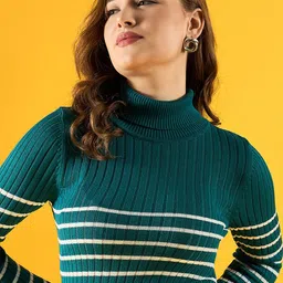 98 Degree North Women Striped Pullover-picture-33
