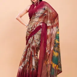 Garden Vareli Pure Chiffon Saree-picture-30