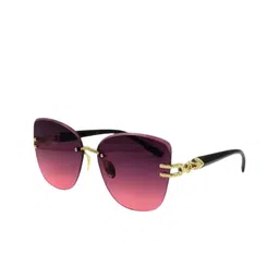 SPADEACES Women Pink Lens & Gunmetal-Toned Aviator Sunglasses with-picture-40