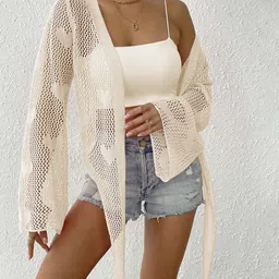 JC Mode Women Tie-Up Shrug-image-49