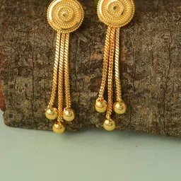 DZINETRENDZ Circular Drop Earrings-picture-32