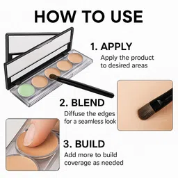 perfectt 24hr 5-Shades Matte Finish Waterproof Contour Palette Concealer (Beige, 16 g) Concealer image 2