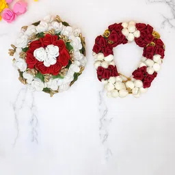 GADINFASHION Set of 2 Flower Juda Gajra Mogra Bun & Gajra Hair Accessory Set-image-41