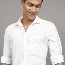 LOCOMOTIVE Premium Vertical Striped Cotton Casual Shirt-picture-1