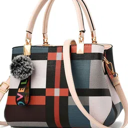 StyleCast Checked Detachable Sling Strap Structured Handheld Bag-picture-14