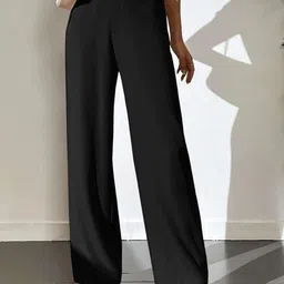 BROADSTAR Women Smart High-Rise Easy Wash Trousers-picture-31