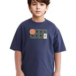 RARE ONES Boys Graphic Printed Extended Sleeves Boxy Cotton T-shirt-picture-34