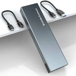 microware USB C 3.1 M.2 NVME SSD Enclosure Gen 2 10Gbps or Thunderbolt 3 External Case. 4 inch SSD Enclosure External-image-19