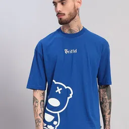 GRIFFEL Men Printed Drop-Shoulder Sleeves Ultralite T-shirt-picture-22