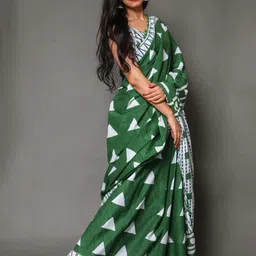 Craft Musium Pure Cotton Bagru Saree image 3