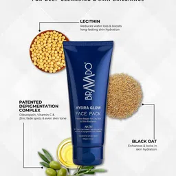Bravado Hydra Glow Face Pack For Anti Aging - 100 g image 2