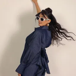 KAORI BY SHREYA AGARWAL Long Sleeves Pure Cotton Shirt With Trousers Co-Ords Set image 2