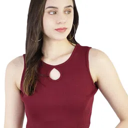 ARTYSKA Keyhole Neck Crop Top-picture-39