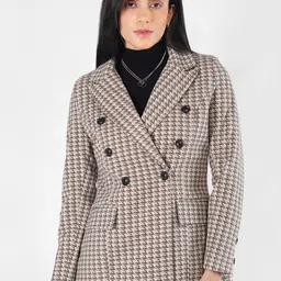 HONNETE Women Double-Breasted Pea Coat image 1
