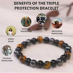 CRYSTAL DIVINE Crystals Beaded Elasticated Bracelet image 2